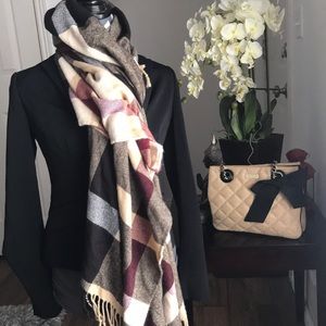 Plaid poncho/wrap/scarf